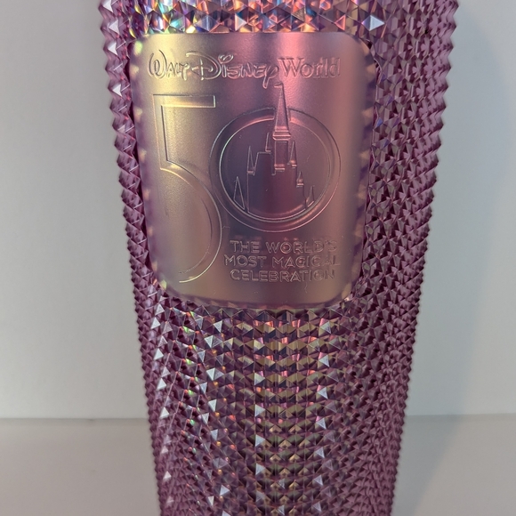 2021 Starbucks Disney World 50th Anniversary Tumbler Pink Studded Starbucks Cup - Picture 5 of 9